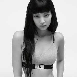 NWT Jennie Calvin Klein light lined grey bralette Blackpink